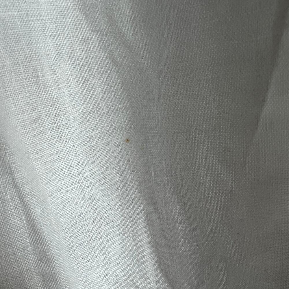 Tahari Essentials White Linen Wide-Leg Pants XL Clean Girl Coastal Grandmother - Picture 6 of 6